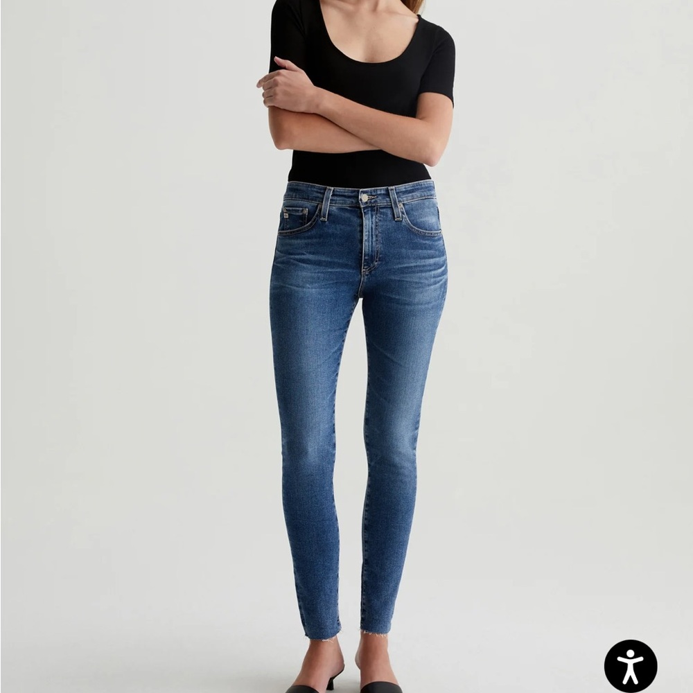 AG Adriano Goldschmidt Farrah Skinny Ankle Classic Blue Women's Jeans 26R